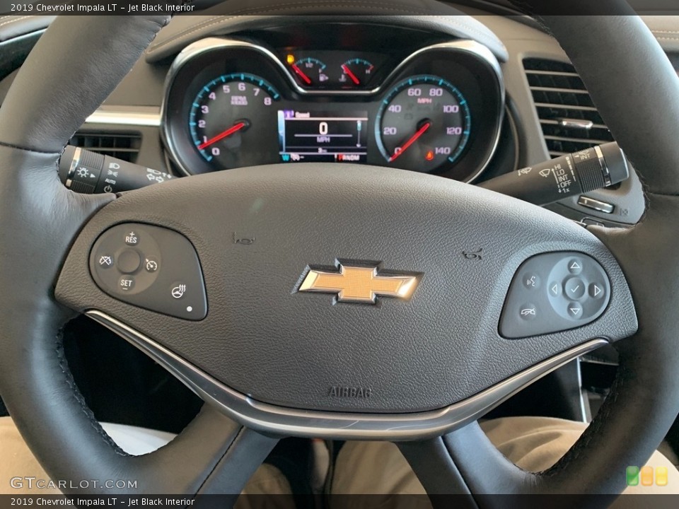 Jet Black Interior Steering Wheel for the 2019 Chevrolet Impala LT #131319474