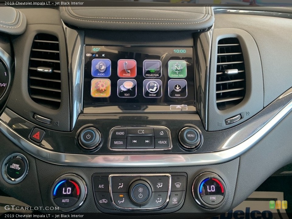 Jet Black Interior Controls for the 2019 Chevrolet Impala LT #131319561