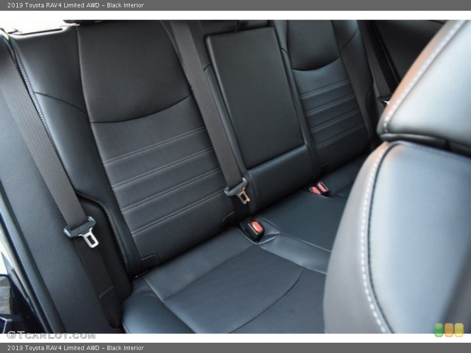 Black Interior Rear Seat for the 2019 Toyota RAV4 Limited AWD #131320281
