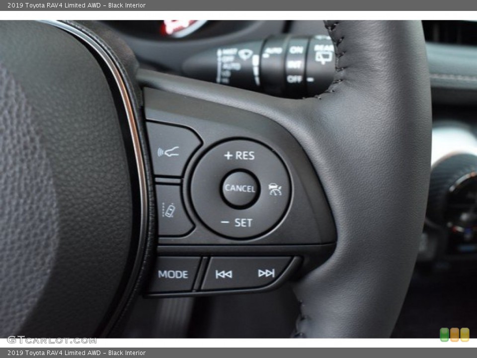 Black Interior Steering Wheel for the 2019 Toyota RAV4 Limited AWD #131320428