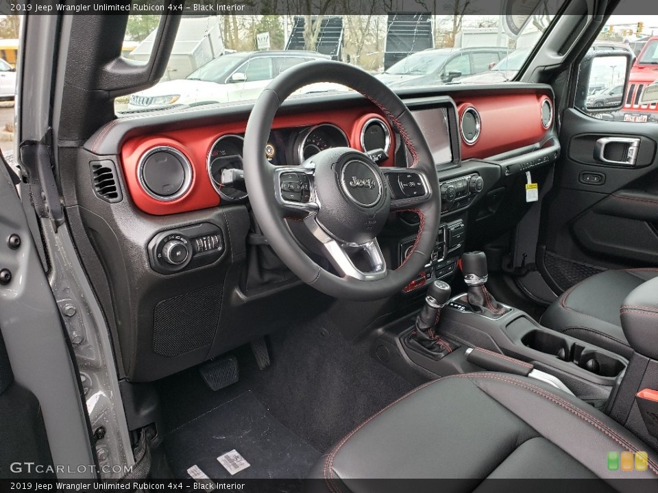 Black Interior Photo for the 2019 Jeep Wrangler Unlimited Rubicon 4x4 #131320503
