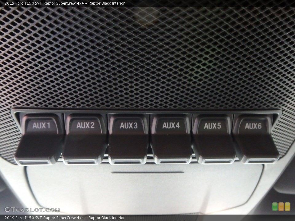 Raptor Black Interior Controls for the 2019 Ford F150 SVT Raptor SuperCrew 4x4 #131322321