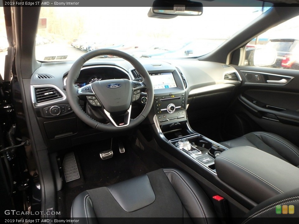 Ebony Interior Photo for the 2019 Ford Edge ST AWD #131324955