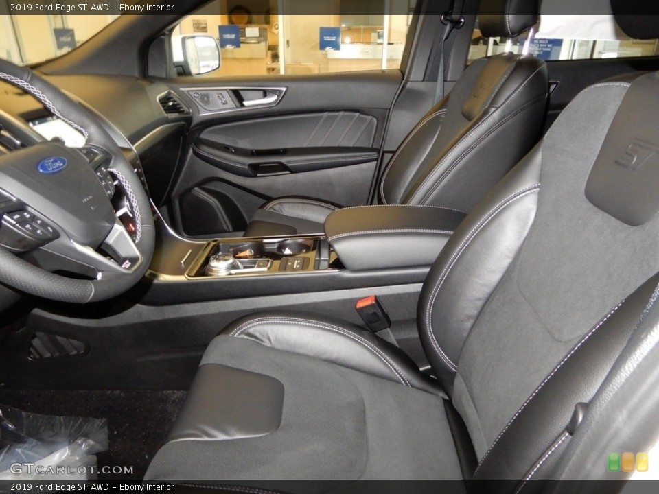 Ebony Interior Front Seat for the 2019 Ford Edge ST AWD #131325012