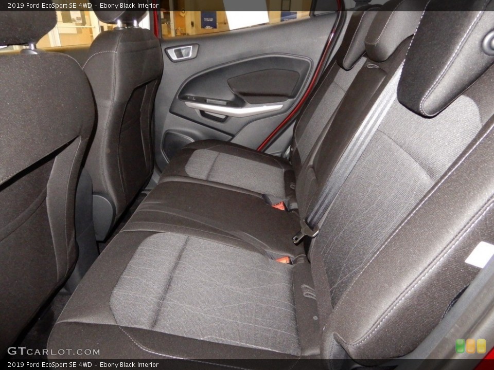 Ebony Black Interior Rear Seat for the 2019 Ford EcoSport SE 4WD #131326113