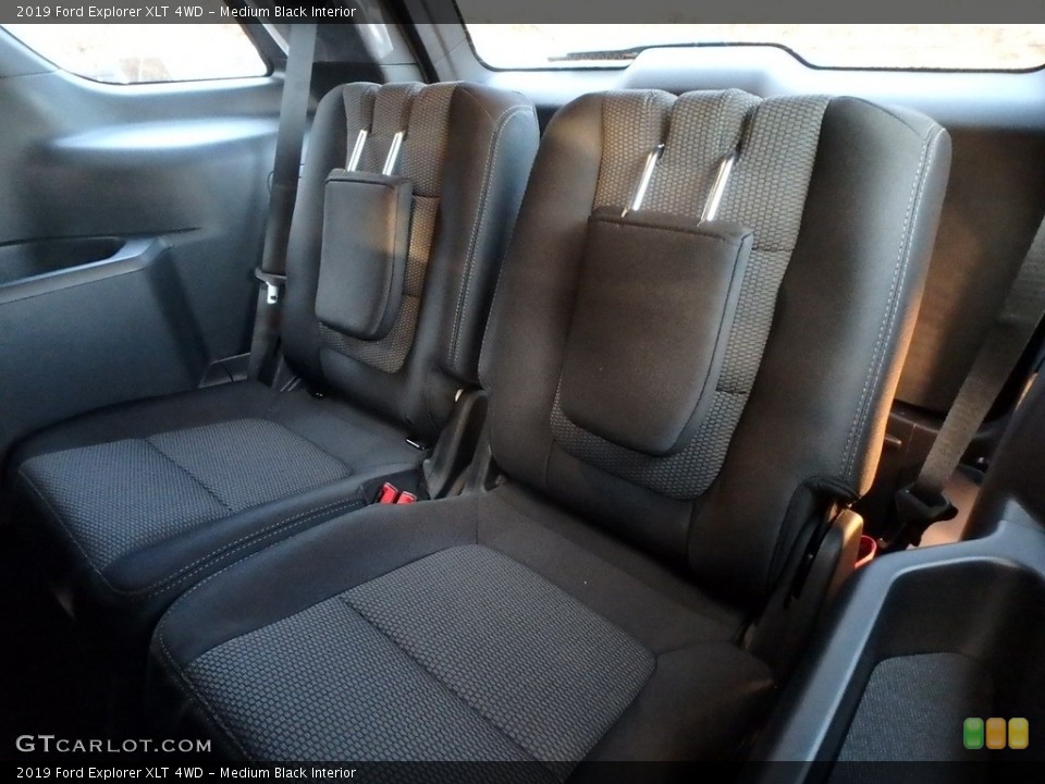 Medium Black Interior Rear Seat for the 2019 Ford Explorer XLT 4WD #131327205