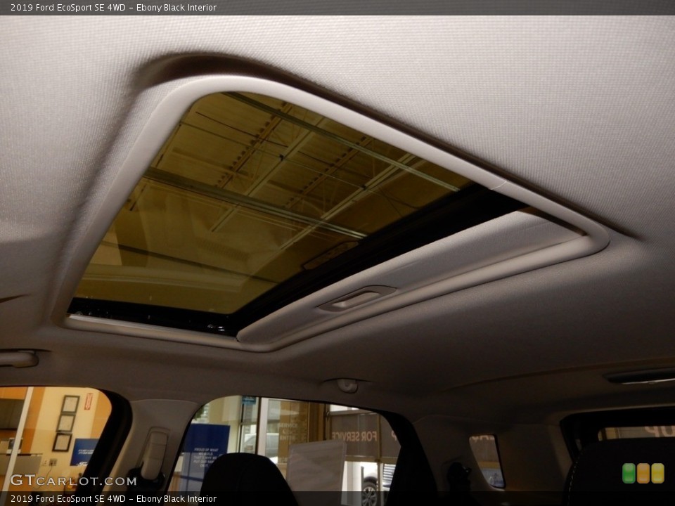 Ebony Black Interior Sunroof for the 2019 Ford EcoSport SE 4WD #131327355