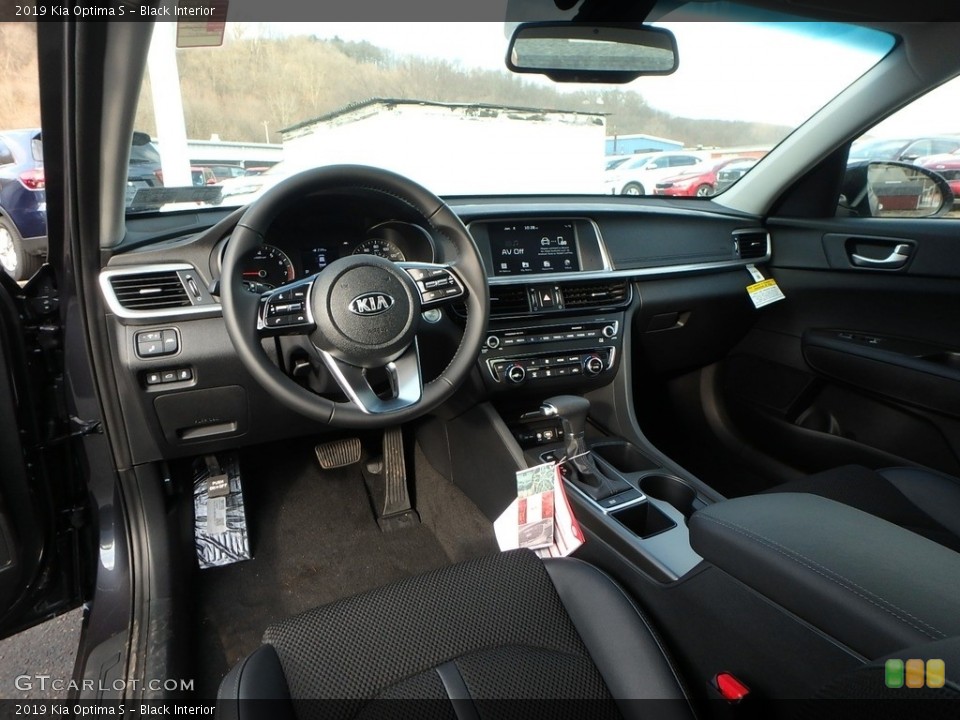 Black Interior Dashboard for the 2019 Kia Optima S #131328015
