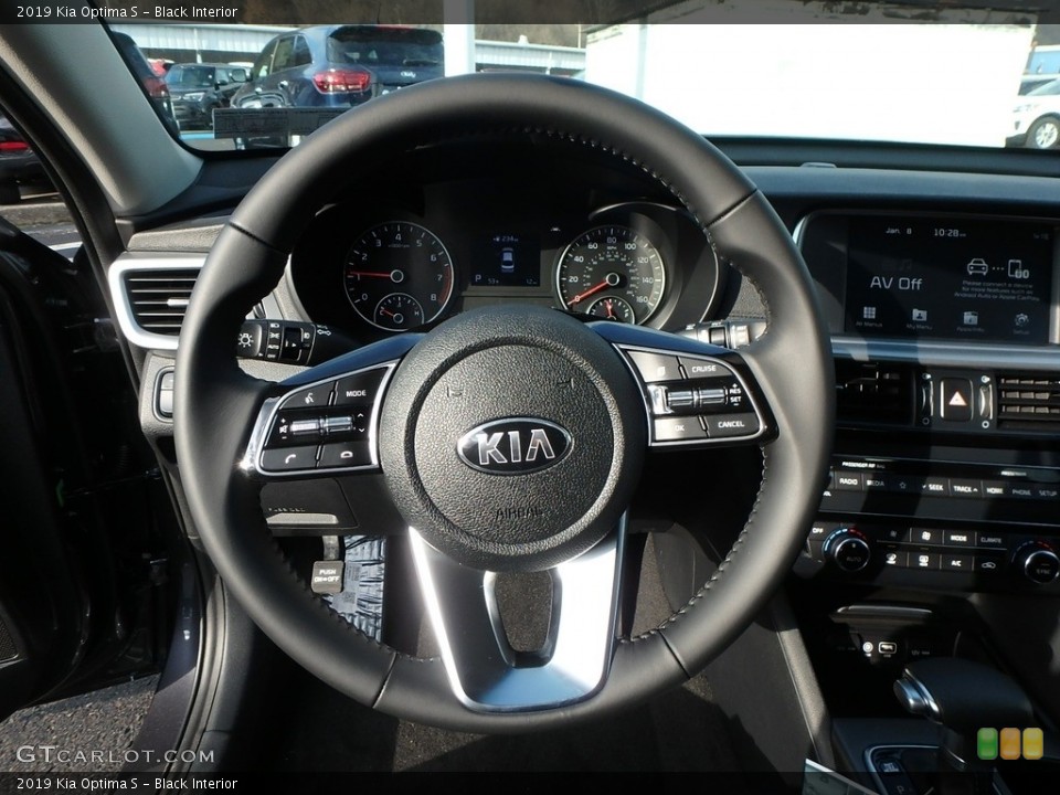 Black Interior Steering Wheel for the 2019 Kia Optima S #131328168