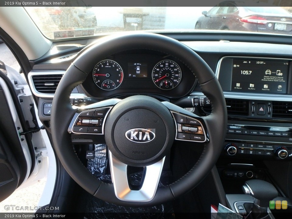 Black Interior Steering Wheel for the 2019 Kia Optima S #131328711