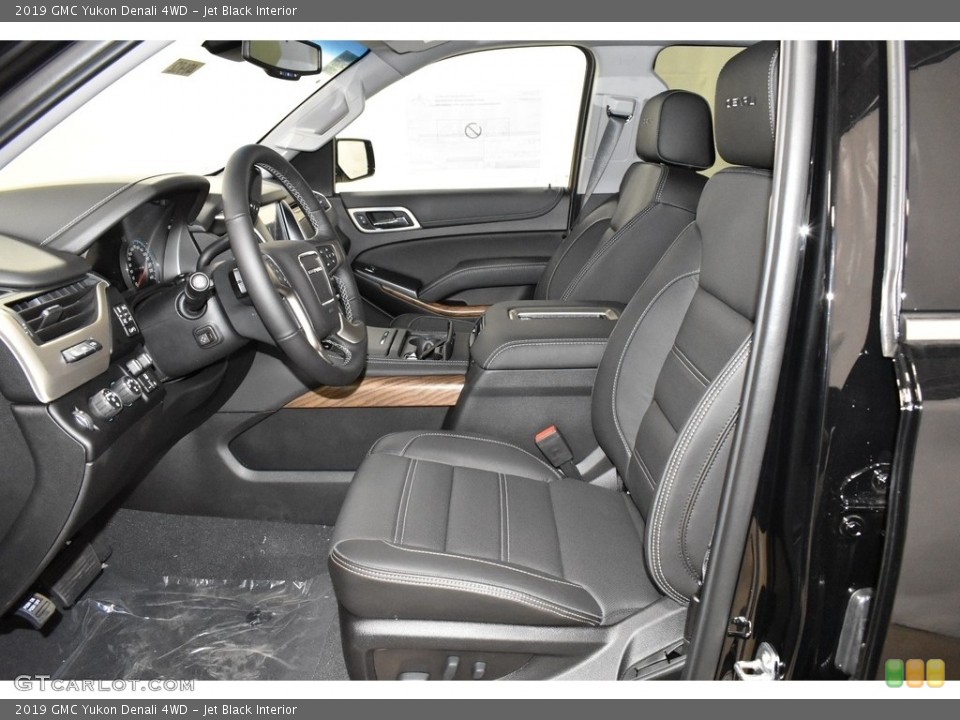 Jet Black Interior Front Seat for the 2019 GMC Yukon Denali 4WD #131332014