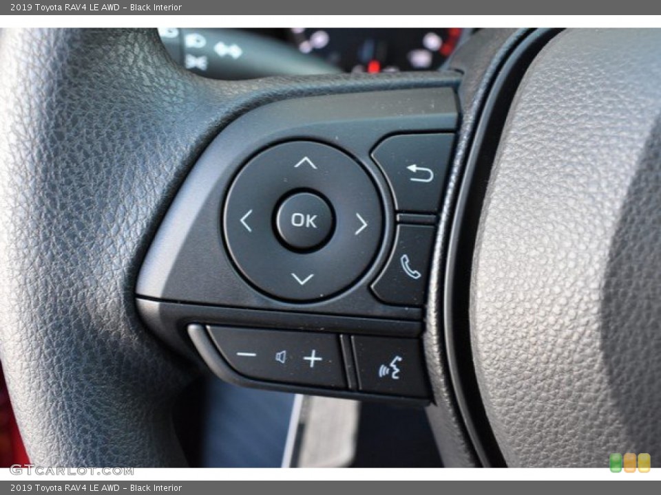 Black Interior Steering Wheel for the 2019 Toyota RAV4 LE AWD #131337543
