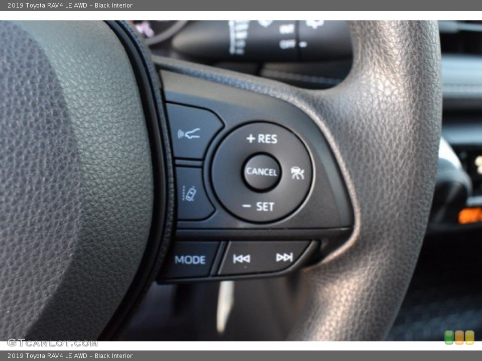 Black Interior Steering Wheel for the 2019 Toyota RAV4 LE AWD #131337552