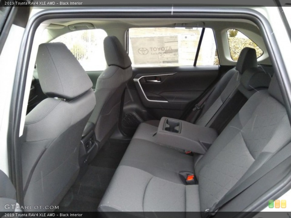 Black Interior Rear Seat for the 2019 Toyota RAV4 XLE AWD #131345054