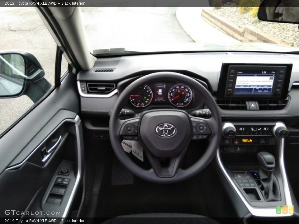 Black Interior Steering Wheel for the 2019 Toyota RAV4 XLE AWD #131345078