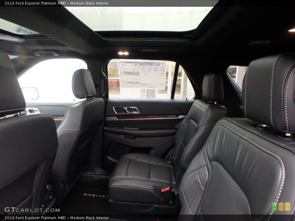 Medium Black Interior Rear Seat for the 2019 Ford Explorer Platinum 4WD #131345771