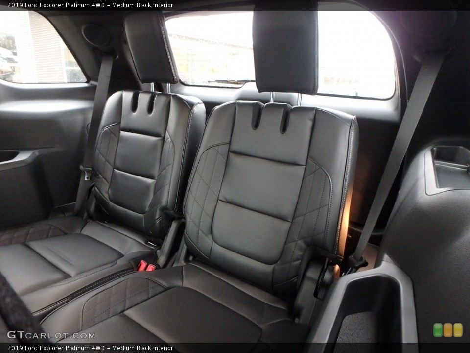 Medium Black Interior Rear Seat for the 2019 Ford Explorer Platinum 4WD #131345798