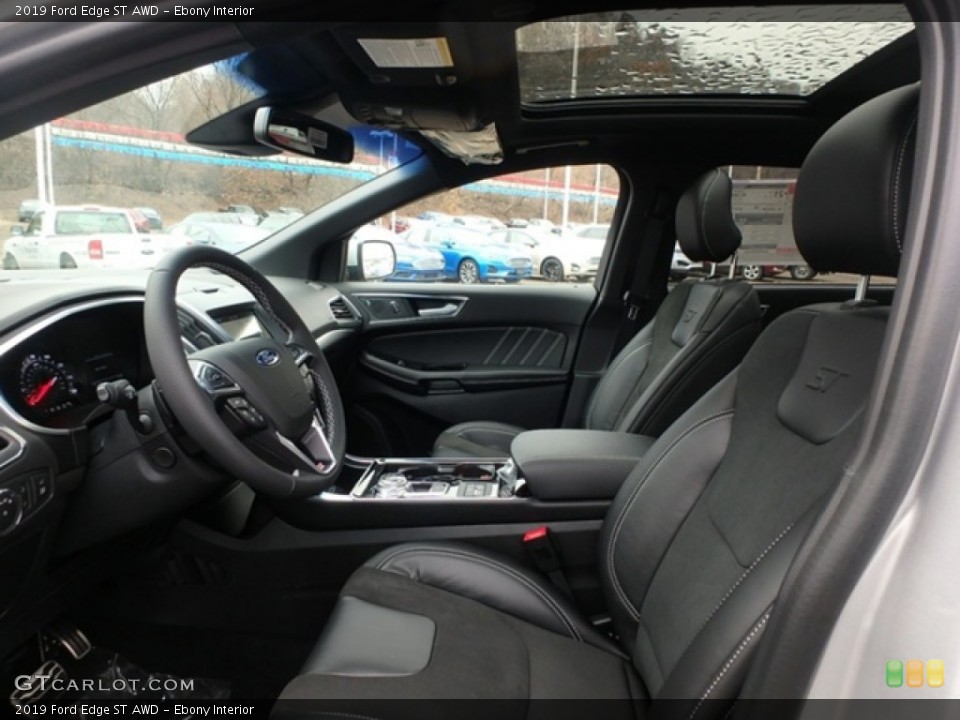 Ebony Interior Front Seat for the 2019 Ford Edge ST AWD #131346548