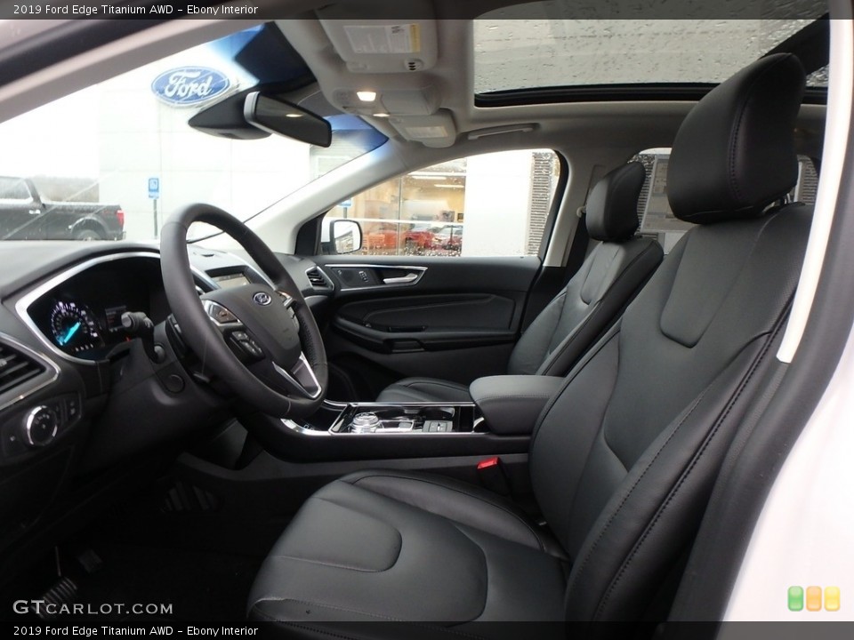 Ebony Interior Front Seat for the 2019 Ford Edge Titanium AWD #131346821