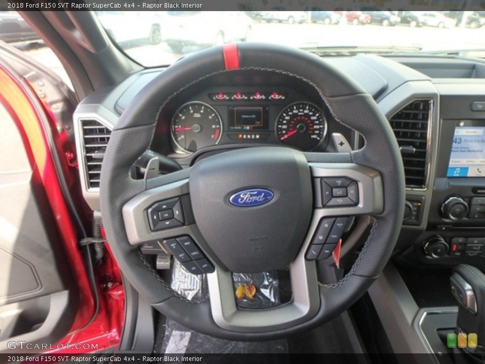 Raptor Black Interior Steering Wheel for the 2018 Ford F150 SVT Raptor SuperCab 4x4 #131347875