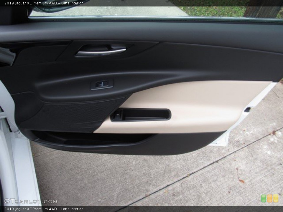 Latte Interior Door Panel for the 2019 Jaguar XE Premium AWD #131355758