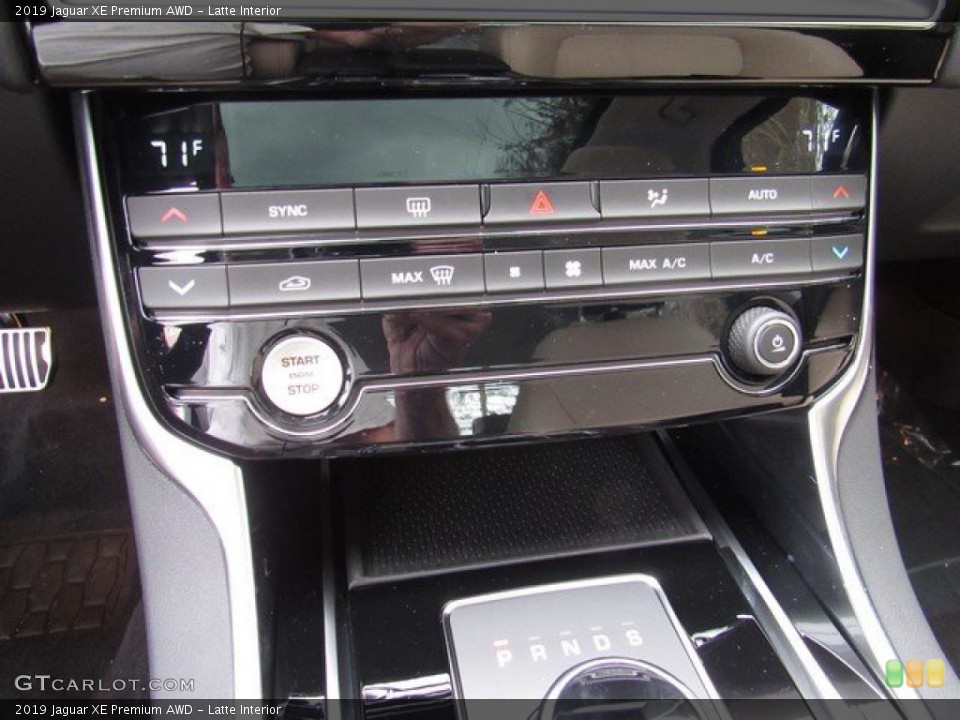 Latte Interior Controls for the 2019 Jaguar XE Premium AWD #131355920
