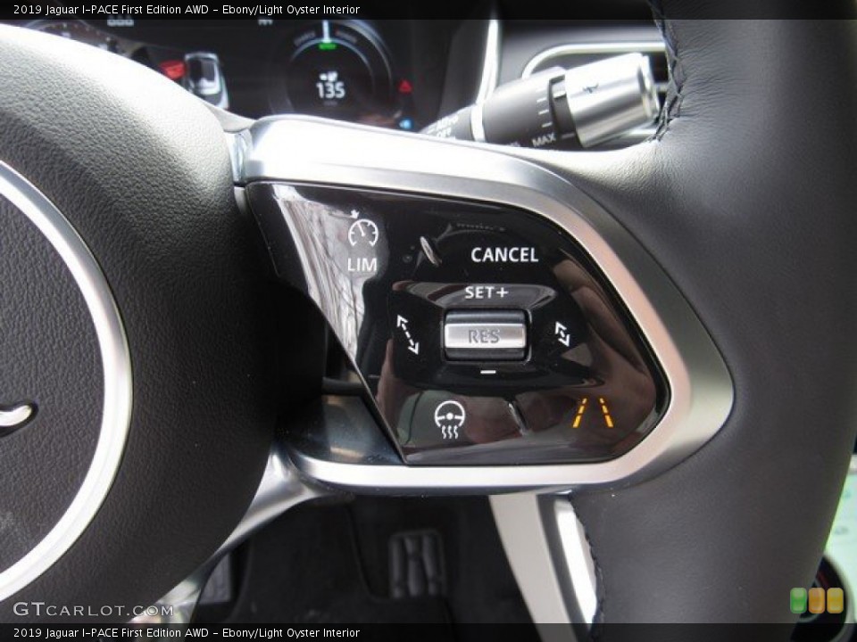 Ebony/Light Oyster Interior Steering Wheel for the 2019 Jaguar I-PACE First Edition AWD #131357162