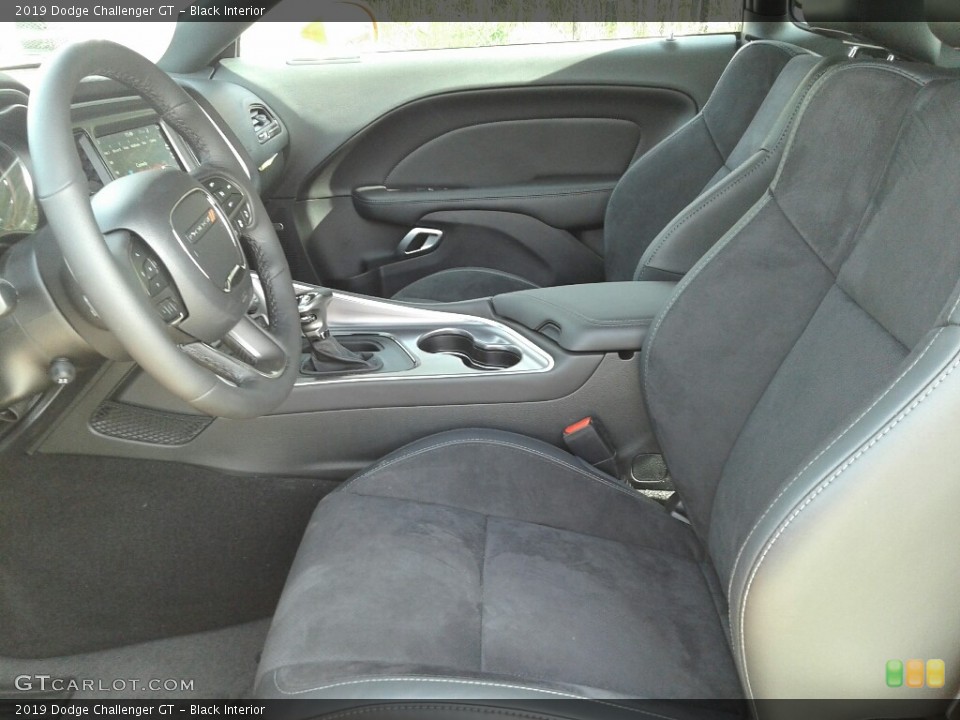 Black Interior Front Seat for the 2019 Dodge Challenger GT #131359418