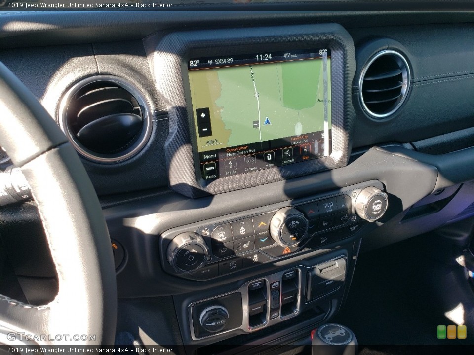 Black Interior Navigation for the 2019 Jeep Wrangler Unlimited Sahara 4x4 #131362618