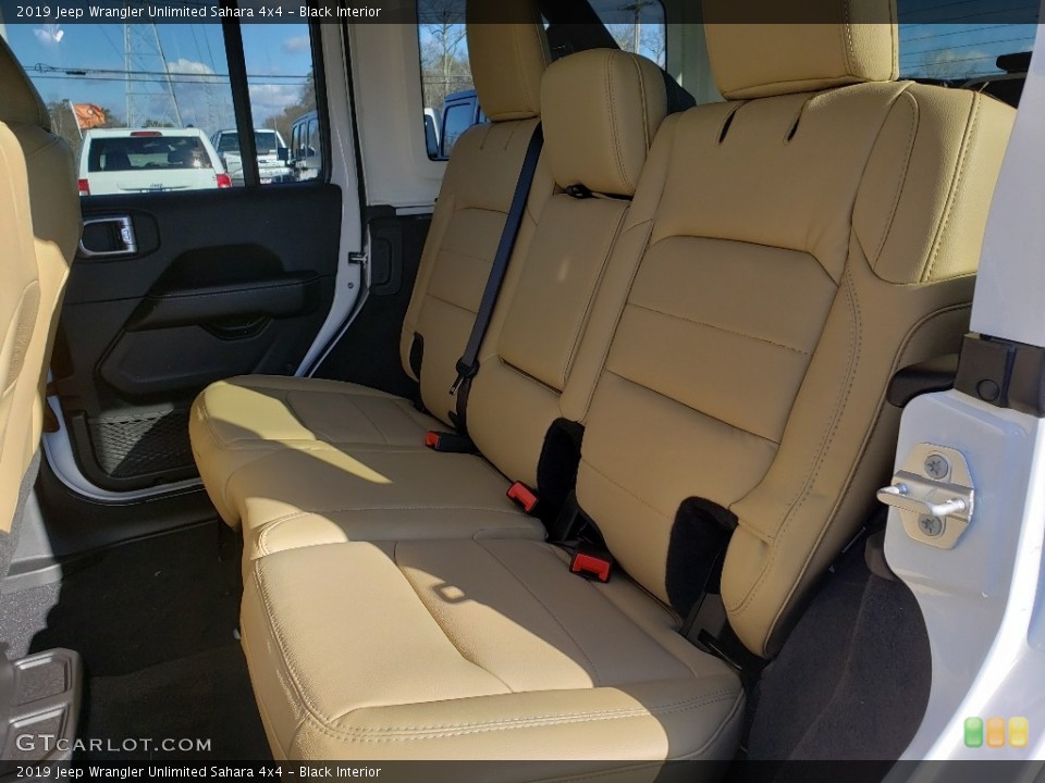 Black Interior Rear Seat for the 2019 Jeep Wrangler Unlimited Sahara 4x4 #131362718