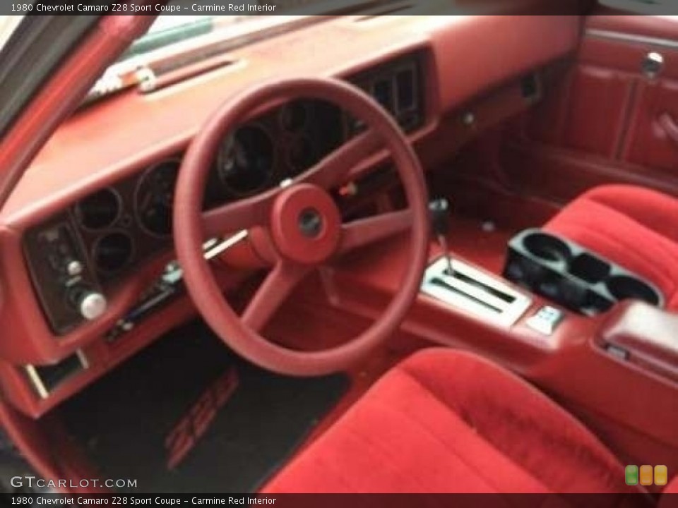Carmine Red Interior Photo for the 1980 Chevrolet Camaro Z28 Sport Coupe #131368787