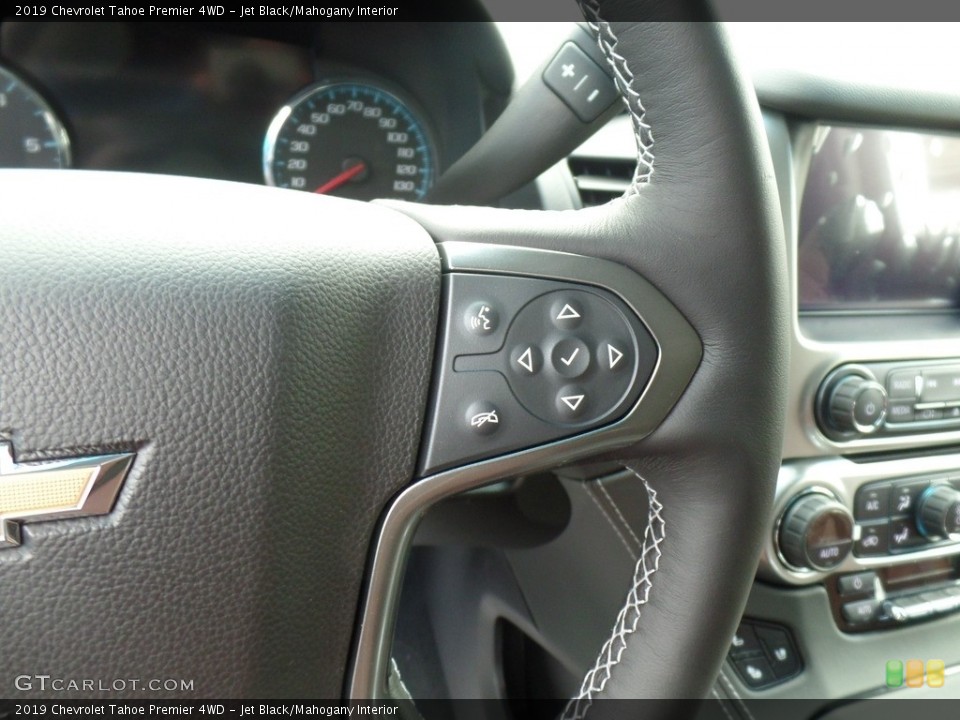 Jet Black/Mahogany Interior Controls for the 2019 Chevrolet Tahoe Premier 4WD #131378576