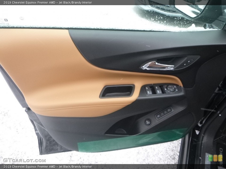 Jet Black/Brandy Interior Door Panel for the 2019 Chevrolet Equinox Premier AWD #131379188