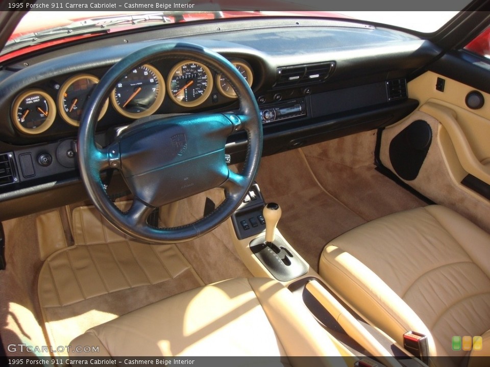 Cashmere Beige Interior Front Seat for the 1995 Porsche 911 Carrera Cabriolet #131379464