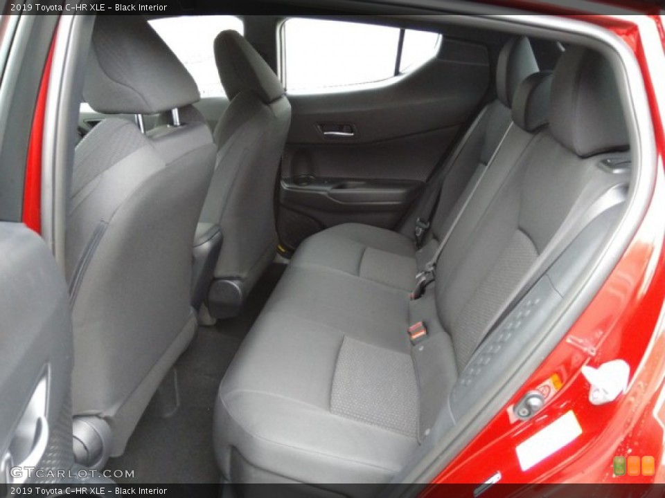 Black Interior Rear Seat for the 2019 Toyota C-HR XLE #131384039