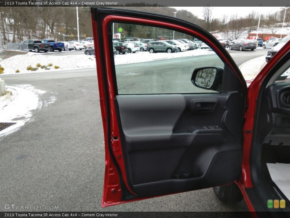 Cement Gray Interior Door Panel for the 2019 Toyota Tacoma SR Access Cab 4x4 #131384162