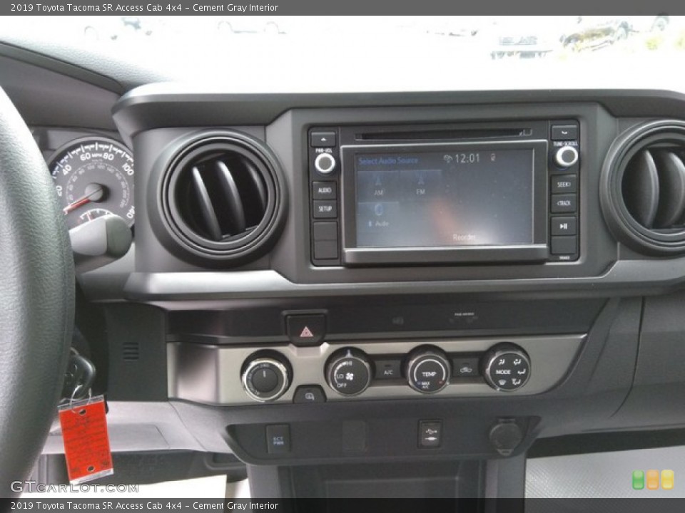Cement Gray Interior Controls for the 2019 Toyota Tacoma SR Access Cab 4x4 #131384192