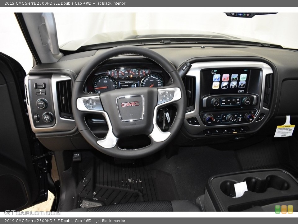 Jet Black Interior Dashboard for the 2019 GMC Sierra 2500HD SLE Double Cab 4WD #131390715