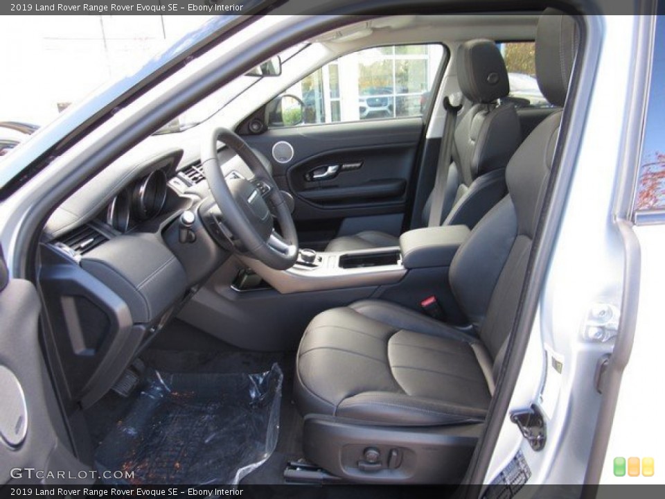 Ebony Interior Photo for the 2019 Land Rover Range Rover Evoque SE #131396943