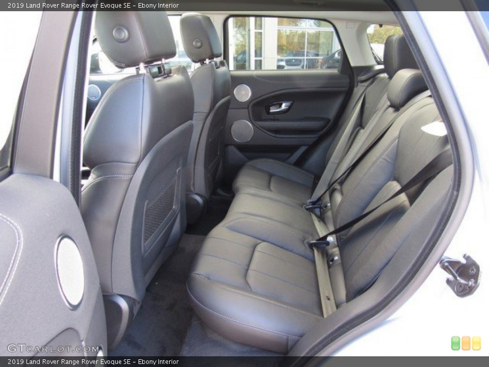 Ebony Interior Rear Seat for the 2019 Land Rover Range Rover Evoque SE #131397093