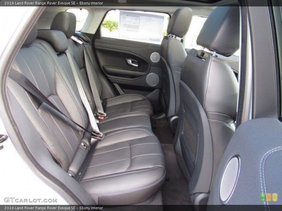 Ebony Interior Rear Seat for the 2019 Land Rover Range Rover Evoque SE #131397297