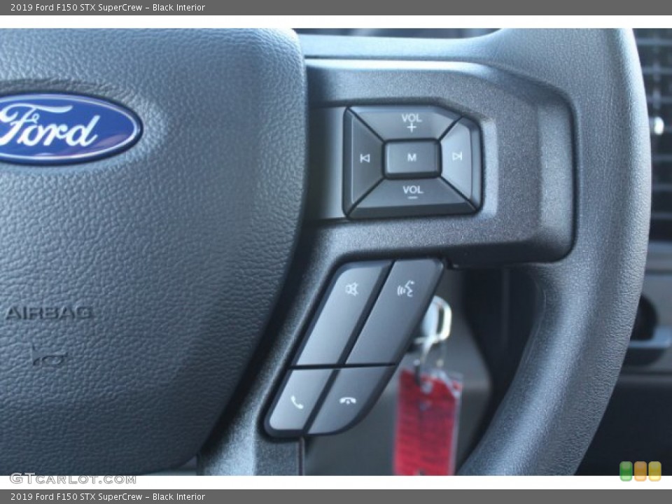 Black Interior Steering Wheel for the 2019 Ford F150 STX SuperCrew #131397579