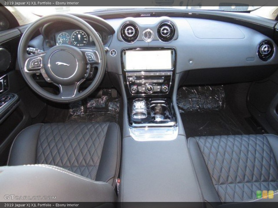 Ebony Interior Dashboard for the 2019 Jaguar XJ XJL Portfolio #131397795