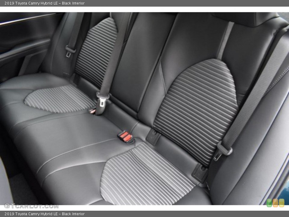 Black Interior Rear Seat for the 2019 Toyota Camry Hybrid LE #131399841