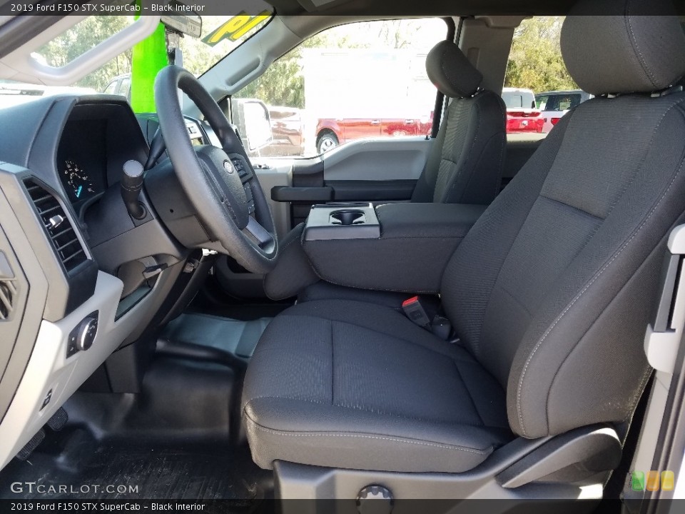 Black Interior Front Seat for the 2019 Ford F150 STX SuperCab #131405835