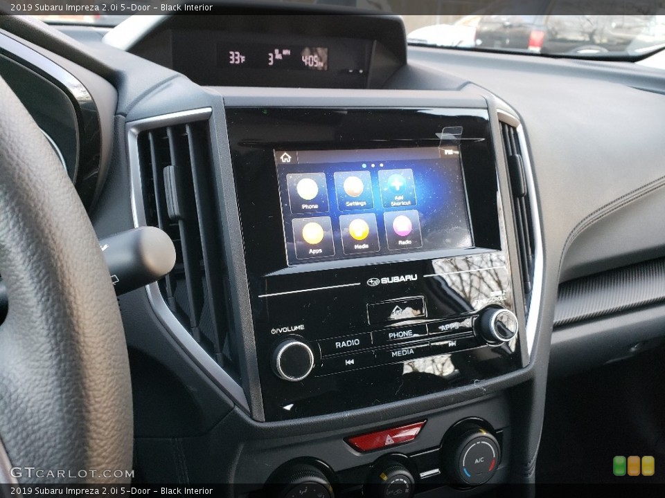 Black Interior Controls for the 2019 Subaru Impreza 2.0i 5-Door #131406267