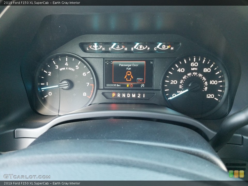 Earth Gray Interior Gauges for the 2019 Ford F150 XL SuperCab #131406945