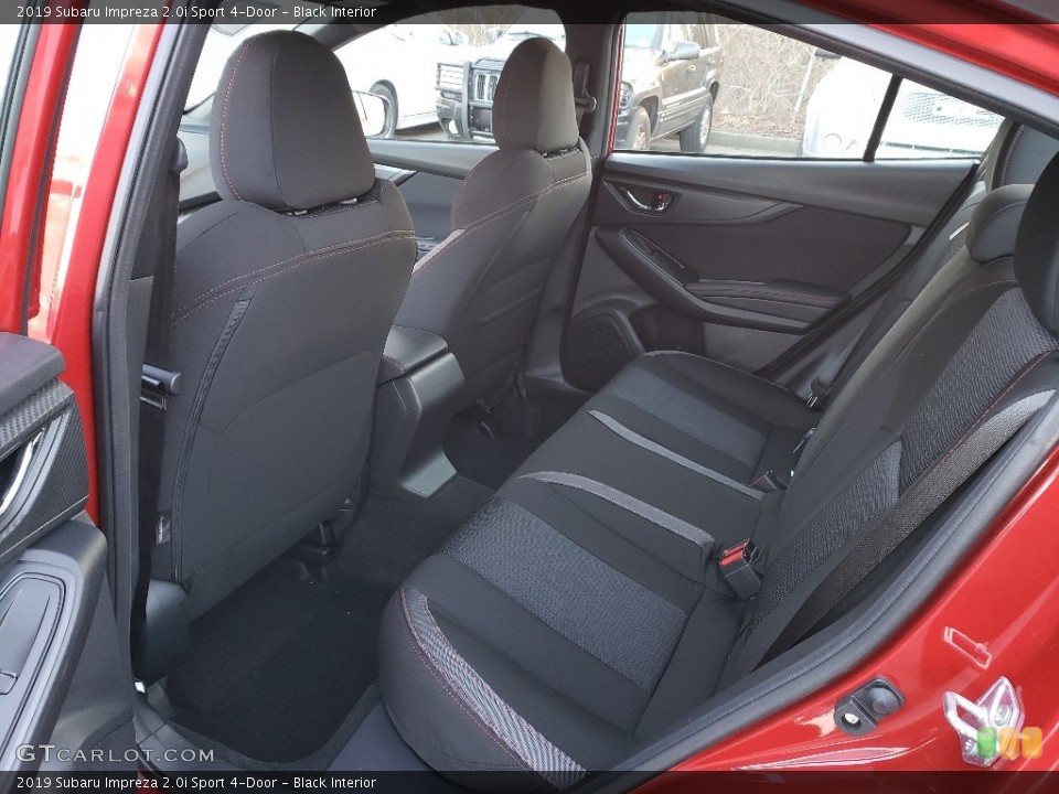 Black Interior Rear Seat for the 2019 Subaru Impreza 2.0i Sport 4-Door #131407056