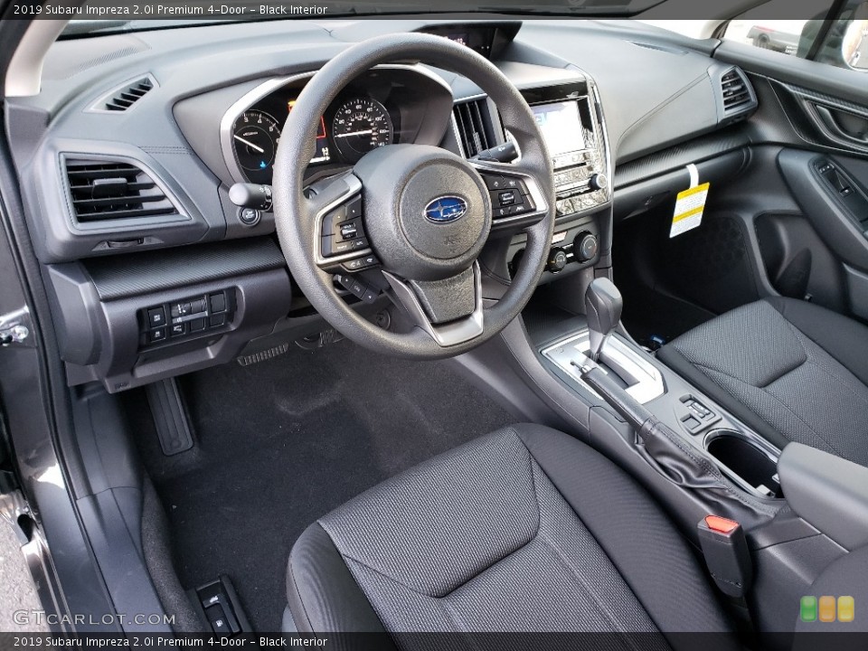 Black Interior Photo for the 2019 Subaru Impreza 2.0i Premium 4-Door #131407200