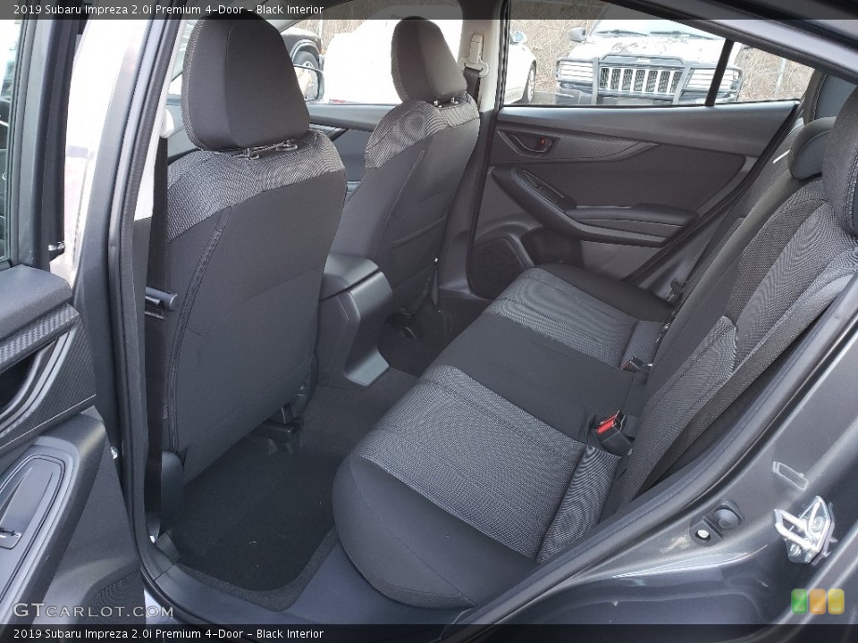 Black Interior Rear Seat for the 2019 Subaru Impreza 2.0i Premium 4-Door #131407209